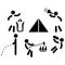 Set icons of camping rules