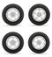 Set icons car wheel tire from the disk vector illustration