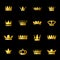Set of icons crowns