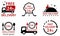 Set icons for delivery food services