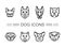 Set icons dogs