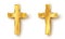 Set icons of a golden cross