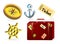 Set icons nautical, adventure, cruise ship, suit