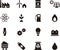 Set of icons relating to energy