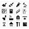 Set icons repair and building