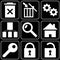Set of icons (safety, office)