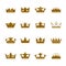 Set of icons. Shape of Crowns