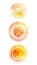 Set of icons of suns with different rays