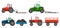 Set if farm tractors cultivates the land or carries a trailer. Heavy agricultural machinery for field work transport for