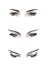 Set of Illustrated eyes black and white