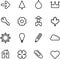 Set of illustrated icons