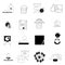 Set of images of data analytic,business and social network icons