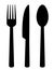 Set of isolated cutlery icons