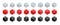 Set of isometric dice combination. Red, white and black poker cubes vector . Collection of gambling app and