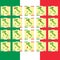 set of italy province maps. Vector illustration decorative design