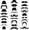 Set of ized Mustaches