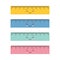 Set of kawaii school ruler, back to school or learning concept, cute cartoon sleeping character