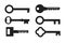 Set of key icons or templates. House collections of key. Retro keys. Lock elements