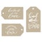 Set of labels Handmade with love. Hand-drawn lettering. Stylish tags for your product, shop, etc
