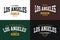 Set labels varsity style, Los Angeles athletic sport typography for t shirt print