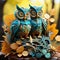 Set of lifelike origami owls