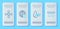 Set line Earth planet in water drop, Recycle clean aqua, Water tap and filter icon. Vector