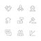 Set line icons of auction