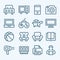 Set of line icons for e-commerce