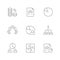 Set line icons of shareholder