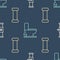 Set line Industry pipe and valve, Industry metallic pipe and Toilet bowl on seamless pattern. Vector