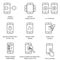 Set of Line / Outline Mobile Icons