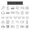Set of On-Line Shopping icons isolated on white