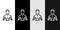 Set line Wetsuit for scuba diving icon isolated on black and white, transparent background. Diving underwater equipment
