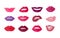 Set of Lips with Expression Emotions