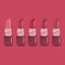 Set of Lipstick. Abstract Design Vector Illustration