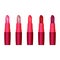Set of lipsticks in pink Tube