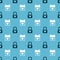 Set Lock and heart and Calendar with heart on seamless pattern. Vector