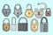 Set of locks for protection and security