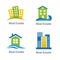 Set of logos of real estate