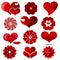 Set of love/valentines elements