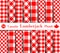 Set Lumberjack Plaid Pattern in the red and white color of Canadian Symbols
