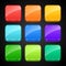 Set of luminous color apps icons