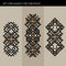 Set Luxury decoration template japanese, calligraphic, arabian, aztec elegant ornament. Business sign, identity for Royalty