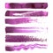 Set of magenta brush strokes