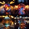 set magic balls colored translucent glass