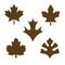 Set of Maple Leafs