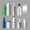 Set of materials and styles bottles products