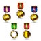 Set Of Medals -EPS Vector-