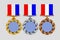 Set of medals isolated on white