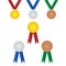 Set of medals winner